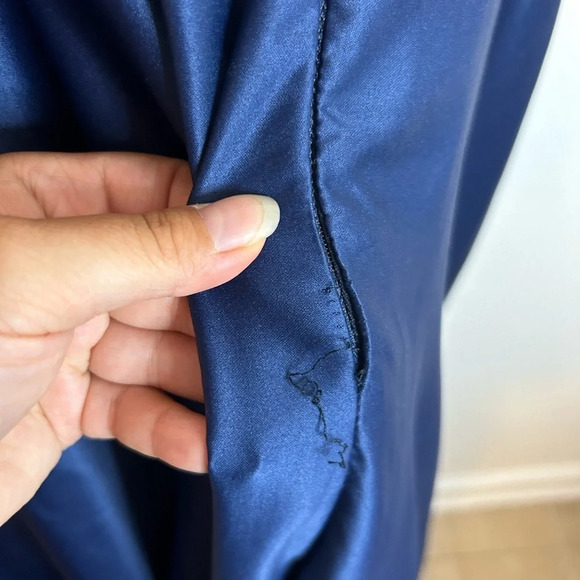 Nwt Dancing Queen Navy Blue Prom Gown - Picture 4 of 5